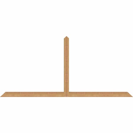 Ekena Millwork Portland Timber Gable Bracket, Western Red Cedar, 96"W x 44"H x 3 1/2"D x 3 1/2"F, 11/12 Pitch GBW096X44X0404POR00SWR